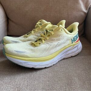 Hoka Women's Athletic Shoes in Yellow and White